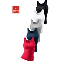 petite fleur Unterhemd, (Packung, 5 St.), aus weicher Feinripp-Qualität, Tanktop, Unterziehshirt von Petite Fleur