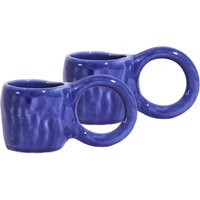 Petite Friture - Donut Espresso Becher, bleu (2er-Set) von Petite Friture