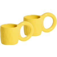 Petite Friture - Donut Espresso Becher, lemon (2er-Set) von Petite Friture