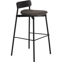 Petite Friture - Fromme Wood Barstool Gepolstert von Petite Friture