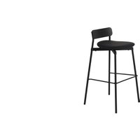 Petite Friture - Fromme Wood Barstool Gepolstert von Petite Friture