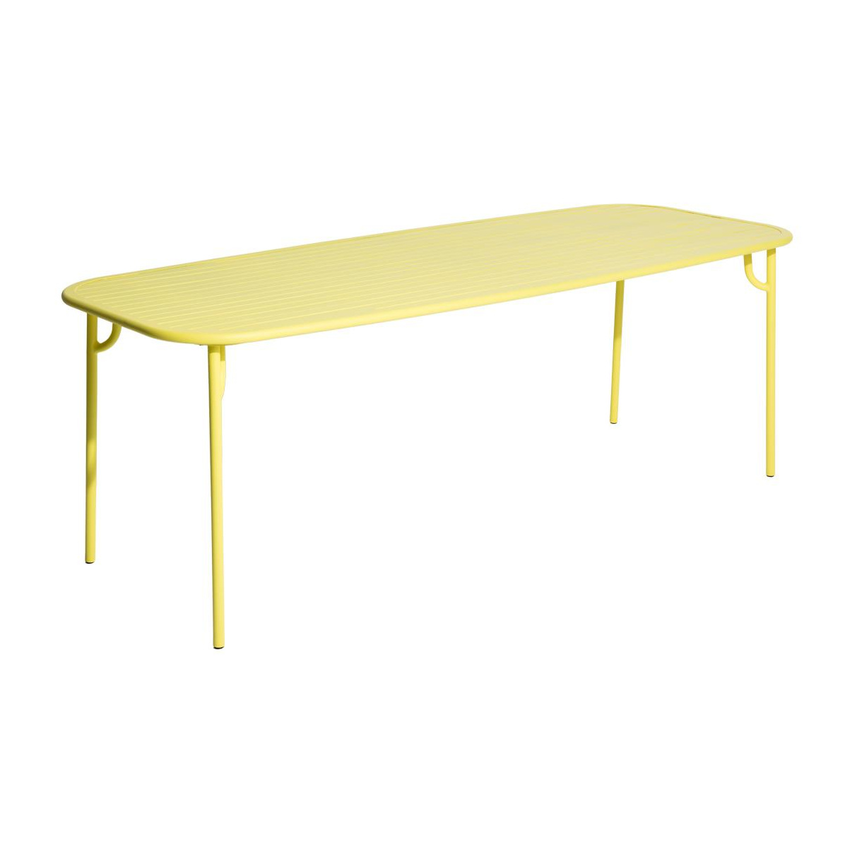 Petite Friture - Week-End Gartentisch 85x220cm - gelb/matt lackiert/BxHxT 220x75x85cm/Anti - UV Beschichtung von Petite Friture