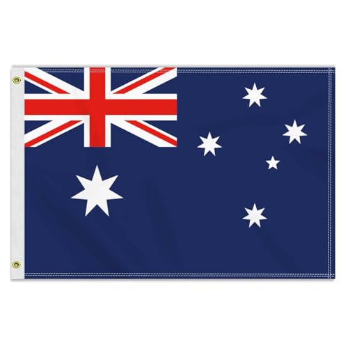Große 60×90 CM Australien Flagge, 2×3FT Medium 150D Australisch banner,Strapazierfähige Doube-Seitendruck Dekor Messingösen Medium Australia Große 60×90 CM Australien Flagge, 2×3FT Medium 150D Australisch banner,Strapazierfähige Doube-Seitendruck Dekor Messingösen Medium Australia von Petite Pine