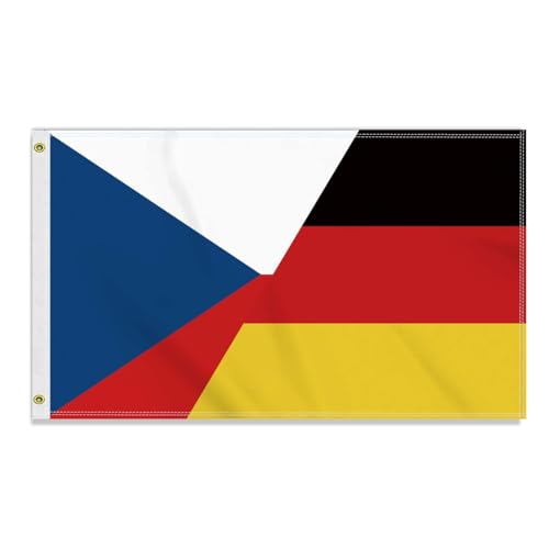 Große 90×150 CM Tschechisch Deutschland Flagge,großes 150D Deutsch Tschechisch Freundschafts banner,Strapazierfähige Doube-Seitendruck Dekor Messingösen large Czech Große 90×150 CM Tschechisch Deutschland Flagge,großes 150D Deutsch Tschechisch Freundschafts banner,Strapazierfähige Doube-Seitendruck Dekor Messingösen large Czech von Petite Pine