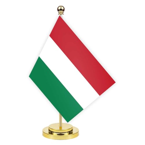 Ungarn Schreibtisch Flagge, 30cm großes kleines UngarnUngarn Banner im Freien, winziges Drucken Dekor für Büro Home Tisch desk Hungary von Petite Pine