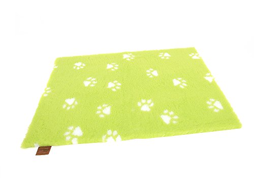 Vetbed Isobed SL -Paw- limegreen 150 x 100 cm von Petlife