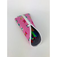 Federmäppchen Punkte Geometrische Formen Muster Schule Mäppchen Schlampermäppchen Bunt Etui Stifte Aufbewahren Büro Kind Erwachsene von Petona