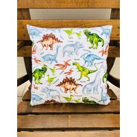 Kissenbezug 40x40 cm Dinosaurier Dino Dinos Kinder Junge Bezug Kuschelkissen Dekokissen Reisekissen Reißverschluss Baumwollstoff Deko Jungs Kissenbezug 40x40 cm Dinosaurier Dino Dinos Kinder Junge Bezug Kuschelkissen Dekokissen Reisekissen Reißverschluss Baumwollstoff Deko Jungs von Petona