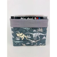 Utensilo Dinosaurier Cd Aufbewahrung Dinos Kinderzimmer Stoffbox Stoffkörbchen Körbchen Junge Jungs Box Stoff Waschbar von Petona