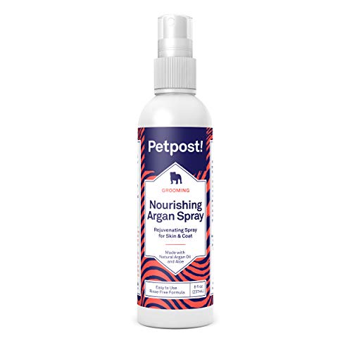 Petpost | Wasserfreies Argan Spray-Shampoo für Hunde - Natürlich pflegender Fellreiniger & Desodorierungsmittel für gesünderes, glänzenderes Fell - Spülfreie Formel - 230 ml von Petpost