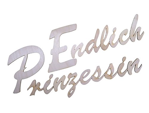 Petra's Bastel-News Buchstabenset Endlich Prinzessin Einzelbuchstaben zusammensetzbar zu einem Schriftzug Holz Höhe Großbuchstabe ca. 15cm, holzfarben, 20x15x5 cm Petra's Bastel-News Buchstabenset Endlich Prinzessin Einzelbuchstaben zusammensetzbar zu einem Schriftzug Holz Höhe Großbuchstabe ca. 15cm, holzfarben, 20x15x5 cm von Petra's Bastel-News