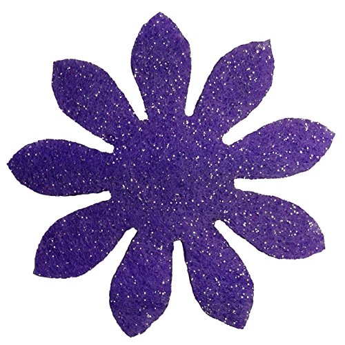 Petra's Bastel-News 100x Margerite 40 mm, Glitzerfilz, einseitig Glitzer, Fliz, lila, 18 x 12 x 5 cm Petra's Bastel-News 100x Margerite 40 mm, Glitzerfilz, einseitig Glitzer, Fliz, lila, 18 x 12 x 5 cm von Petra's Bastel-News