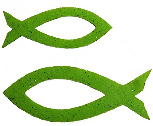 Petra's Bastel-News Streudeko, Fliz, apfelgrün, 18 x 12 x 5 cm von Petra's Bastel News