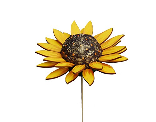 Petra's Bastel-News Bastelset für 2 Sonnenblumen (klein) bestehend aus 48 Blütenblätter, 2 Styroporkugeln, 4 Filzblätter und 1 Bastelkleber 20 ml, Holz, Natur, 28 x 19 x 5.5 cm Petra's Bastel-News Bastelset für 2 Sonnenblumen (klein) bestehend aus 48 Blütenblätter, 2 Styroporkugeln, 4 Filzblätter und 1 Bastelkleber 20 ml, Holz, Natur, 28 x 19 x 5.5 cm von Petra's Bastel News