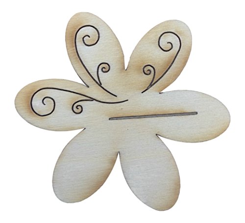 Petra's Bastel News Bastelset 10 x Tischkartenhalter, Blume mit Tribal, aus Holz, 7 Petra's Bastel News Bastelset 10 x Tischkartenhalter, Blume mit Tribal, aus Holz, 7 von Petra's Bastel News