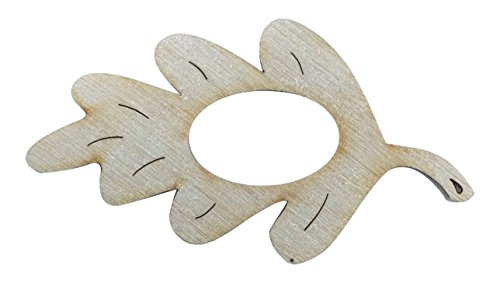 Petra's Bastel News 10 x Serviettenalter Eichenblatt aus Holz, 8cm von Petra's Bastel News