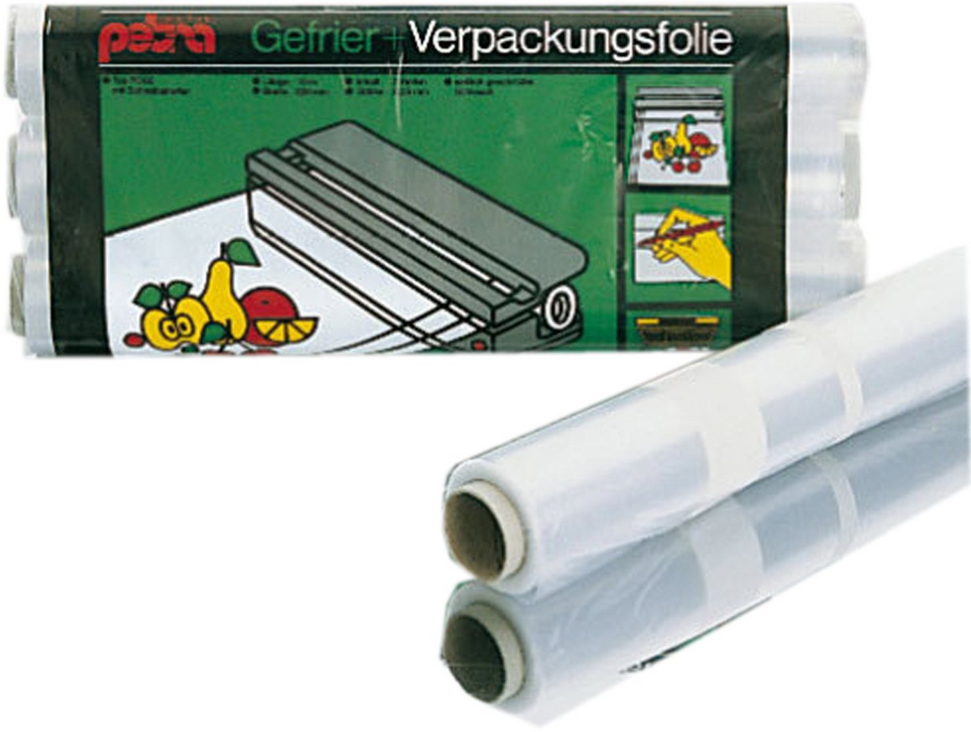 Petra Gemüsebeutel Petra 3 Rollen Gefrier-und Verpackungsfolie Typ FO 60 Stärke 0,05mm je 30cm x1000 cm, (3-tlg) von Petra