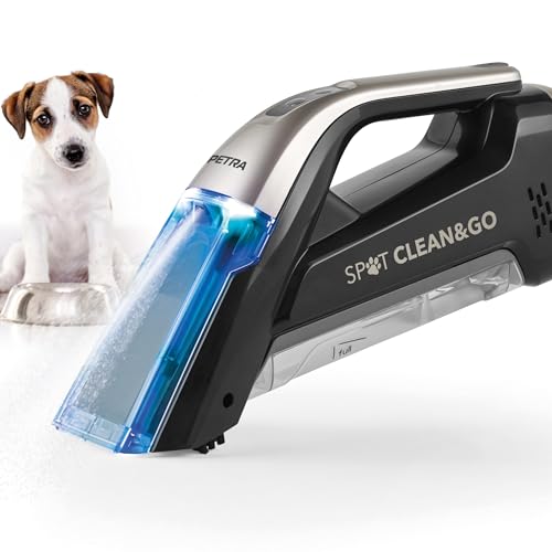 Petra PF01624VDE Spot Clean Handstaubsauger – kabelloser Akku mit 7,4V mAh, Nass-Staubsauger für schnelles Verschütten, 110ml l Reinigungsmittel/220ml l Wassertank, Flecken und Schmutz von Haustieren Petra PF01624VDE Spot Clean Handstaubsauger – kabelloser Akku mit 7,4V mAh, Nass-Staubsauger für schnelles Verschütten, 110ml l Reinigungsmittel/220ml l Wassertank, Flecken und Schmutz von Haustieren von Petra