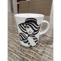 Becher Handbemalt, Motiv Frau Becher Handbemalt, Motiv Frau von PetrasMalstube