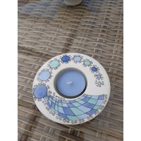 Teelicht Handgemalt, Unikat, Porzellan von PetrasMalstube