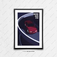 Bmw E24 635 Csi - Auto Poster, Autokunst, Kunstdrucke, Minimalistisch, Geburtstag Geschenkideen, Geschenke Für Ihn Einzigartig, Zum Vatertag von PetrolPosters