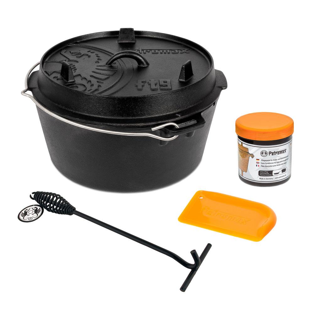 Feuertopf ft9-t Set Einsteiger - Dutch Oven Set 9 Liter schwarz Feuertopf ft9-t Set Einsteiger - Dutch Oven Set 9 Liter schwarz von Petromax