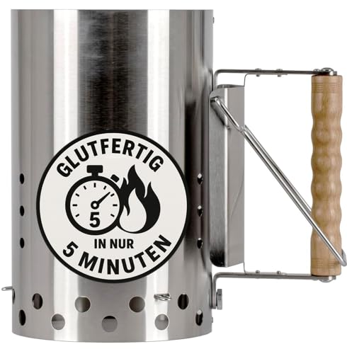 Petromax Anzündkamin XL (6,5L) – Robuster Edelstahl Grillanzünder mit Holzgriff & Hitzeschutz, für Holzkohle, Grillbriketts & Grillkohle Petromax Anzündkamin XL (6,5L) – Robuster Edelstahl Grillanzünder mit Holzgriff & Hitzeschutz, für Holzkohle, Grillbriketts & Grillkohle von Petromax