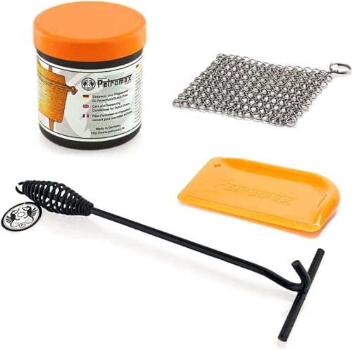 Petromax Feuertopf (Dutch Oven) Zubehör Set Paste + Schaber + Scrub + Deckelheber von Petromax