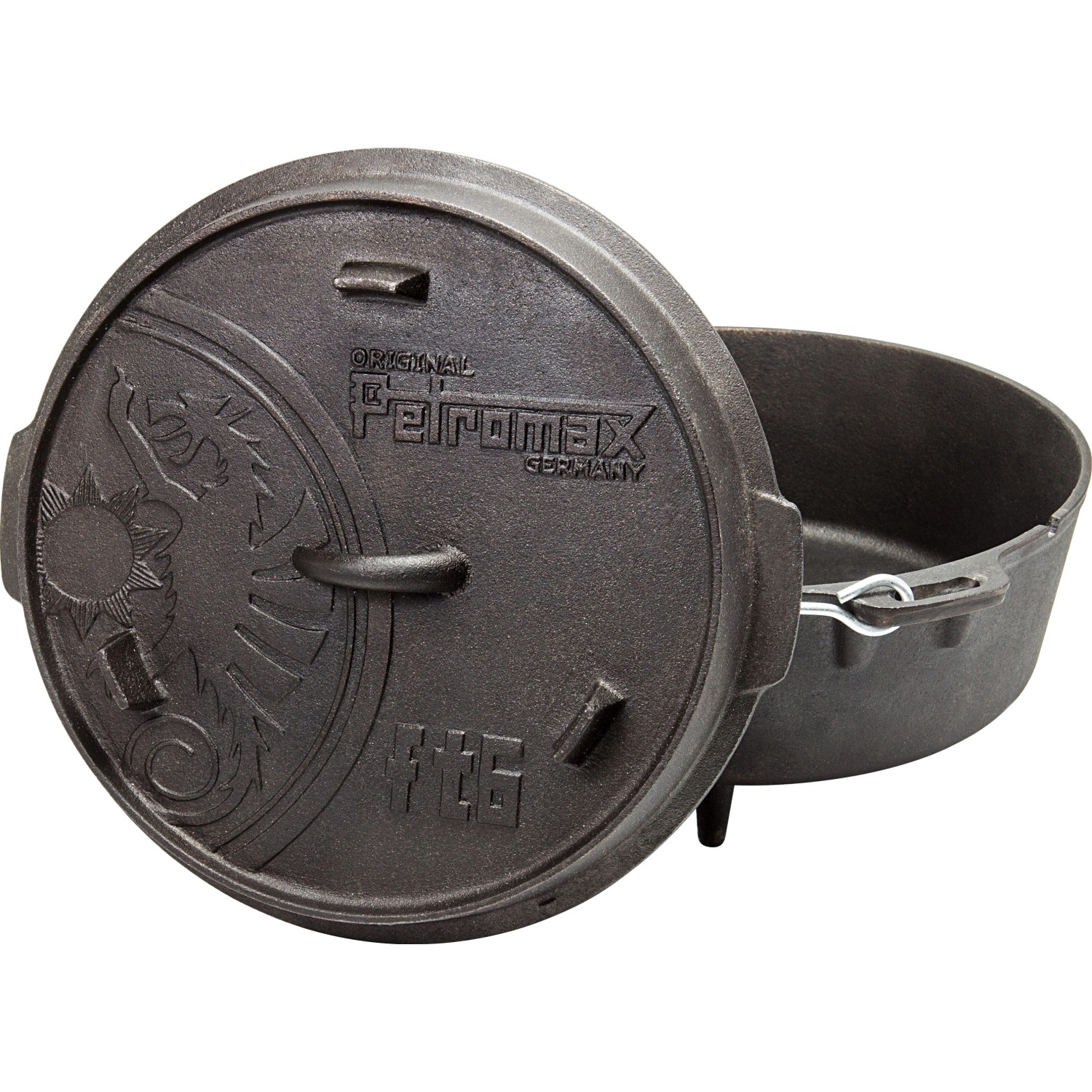 Petromax Feuertopf FT6 Dutch Oven mit Füßen Gusseisen 5,5 l von Petromax