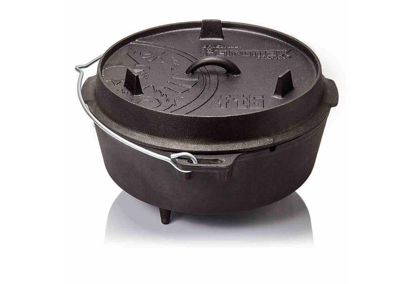 Petromax Schmortopf Dutch Oven Petromax ft6 mit Füßen Feuertopf Gusseisen Schmortopf von Petromax