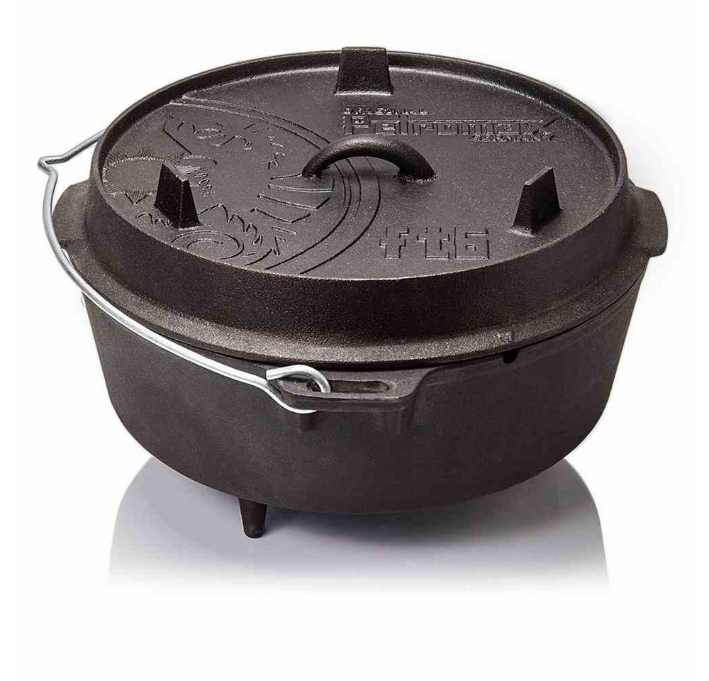 Petromax Schmortopf Dutch Oven Petromax FT3 mit Füßen Feuertopf 1.8 l Gusseisen Schmortopf von Petromax