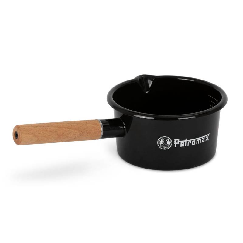 Petromax Stieltopf Emaille 1 Liter schwarz von Petromax