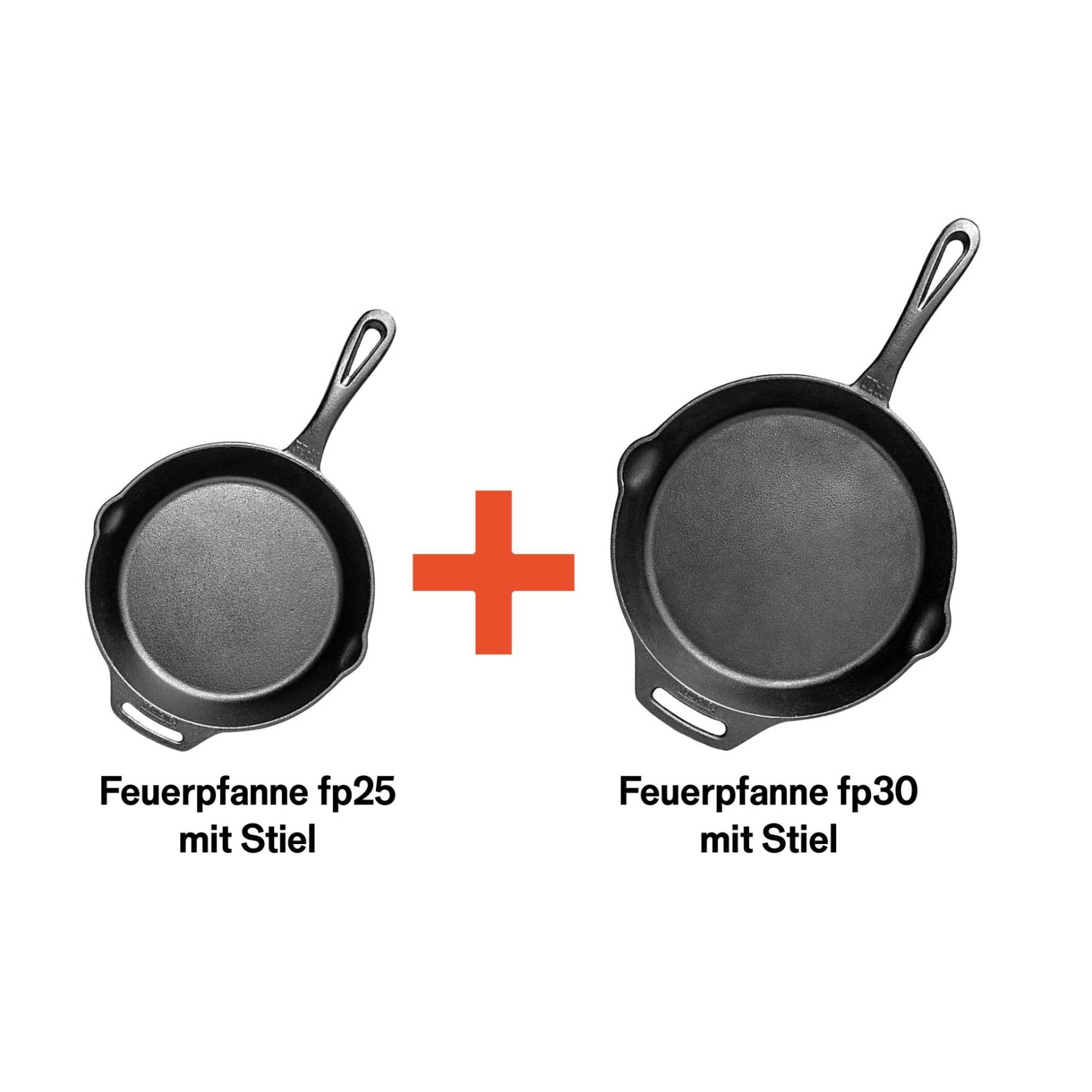 Pfannen-Set (FP25-T & FP30-T) Schwarz von Petromax