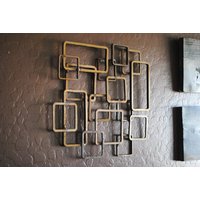 Retro Moderne Metall Skulptur Kunst Abstrakt Mid Century Zeitgenössisch Wand Dekor Modernist 50Er 60Er Jahre Von Petrykowski Artworks von PetrykowskiArtworks