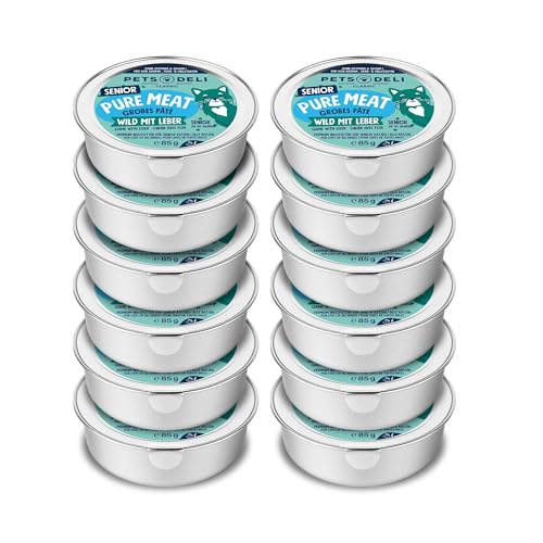 Pets Deli Senior Pure Meat Nassfutter für Katzen mit Wild und Leber ohne Zucker und Gluten 12x85g Pets Deli Senior Pure Meat Nassfutter für Katzen mit Wild und Leber ohne Zucker und Gluten 12x85g von Pets Deli