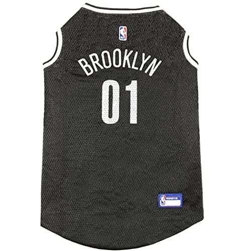 NBA PET Jersey Brooklyn NETS Basketball Hundetrikot klein Beste lizenzierte Basketballtrikot für den echten Vierbeiner-Fan! von Pets First