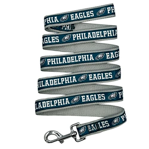 NFL PET Leash Philadelphia Eagles Hundeleine, große Fußball-Team-Leine für Hunde & Katzen Eine glänzende & Bunte Katzenleine & Hundeleine lizenziert von der NFL von Pets First