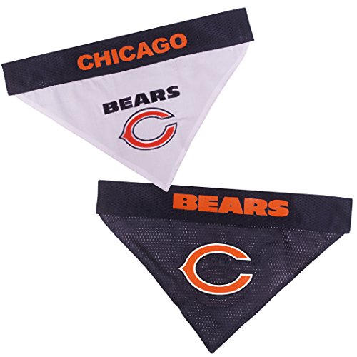 NFL wendbar Bandana für Hunde & Katzen. Mesh & Premium Stickerei Team Schal Bandana. Hund Geburtstage, Party 's, Fußball Games. Pet Bandana Dual Sided erhältlich in 32 NFL Teams und 2 Größen von Pets First