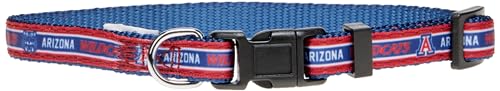 Pets First Collegiate PET Halsband Arizona Wildcats Hundehalsband, Größe M. Beste Sportmannschaftsfarbe für Hunde und Katzen EIN glänzendes und farbenfrohes Hunde- und Katzenhalsband, lizenziert von von Pets First