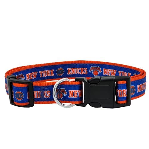 Pets First NBA-PET-Halsband für Hunde und Katzen, Größe L, glänzendes und farbenfrohes Hunde- und Katzenhalsband, lizenziert von der NBA von Pets First