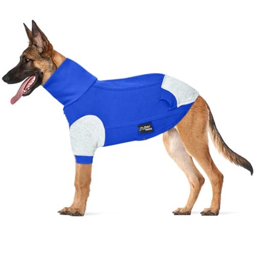 Hunde-Kapuzenpullover aus Fleece, Blau / Grau, Größe S von Pets Gears