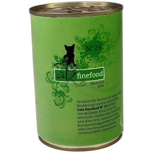 Catz finefood | No. 23 Rind & Ente | 6 x 400 g von Pets Nature
