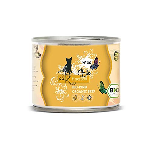 Pets Nature Catz finefood Bio No. 507 Rind | 6X 200g Katzenfutter nass von Pets Nature