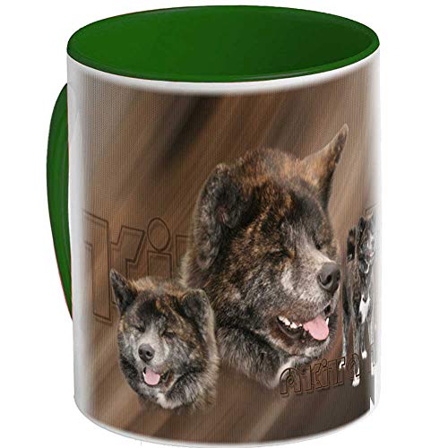 Becher (DG) Vert Foret Hund Akita Inu von Pets-easy