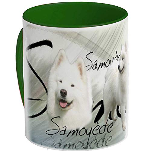 Becher (DG) Vert Foret Hund Samojede von Pets-easy