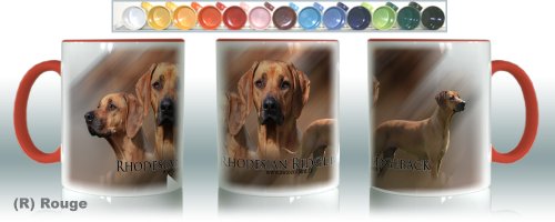Keramiktassen R Rouge Hund Rhodesian Ridgeback von Pets-easy.com