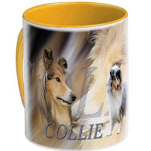 Keramkmug (GY)Jaune-Orangé Hund Collie (Langhaar) von Pets-easy.com