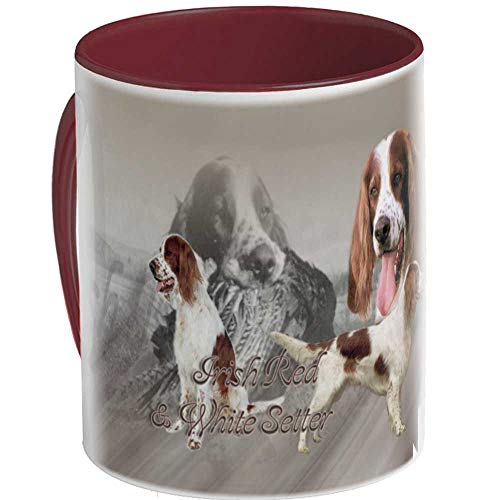 Mug (BO) Marron Hund Irish Red and White Setter von Pets-easy