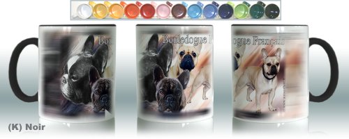 Mug Ceramique (K) Noir Hund Französische Bulldogge von Pets-easy