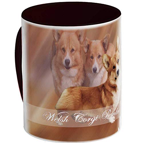 Mug Ceramique (K) Noir Hund Welsh Corgi Pembroke von Pets-easy.com